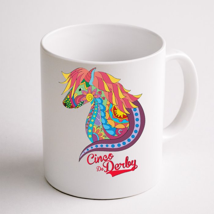 Cinco De Derby Mexican Kentucky Horse Race Front & Back Coffee Mug