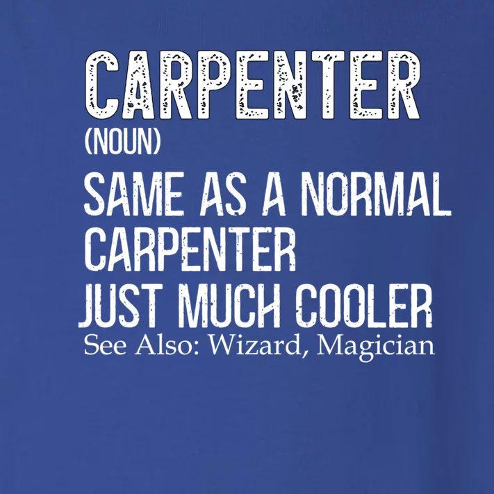 Carpenter Definition Design For Woodworker Carpenter Gift Toddler Long Sleeve Shirt