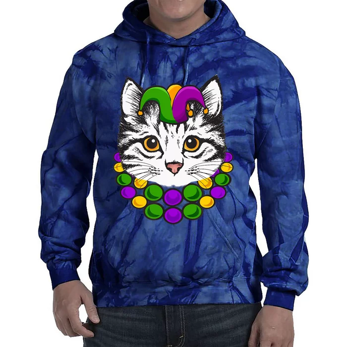 Cat Dad Daddy Funny Retro Cat Dad Father's Day Tie Dye Hoodie