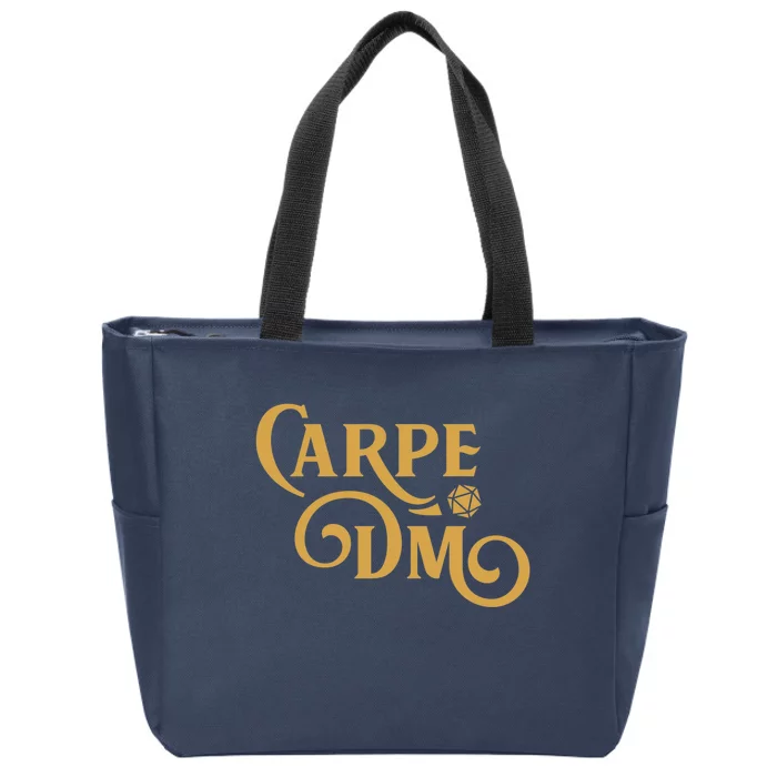 Carpe Dm Dungeon Master Tabletop Rpg Gaming Zip Tote Bag