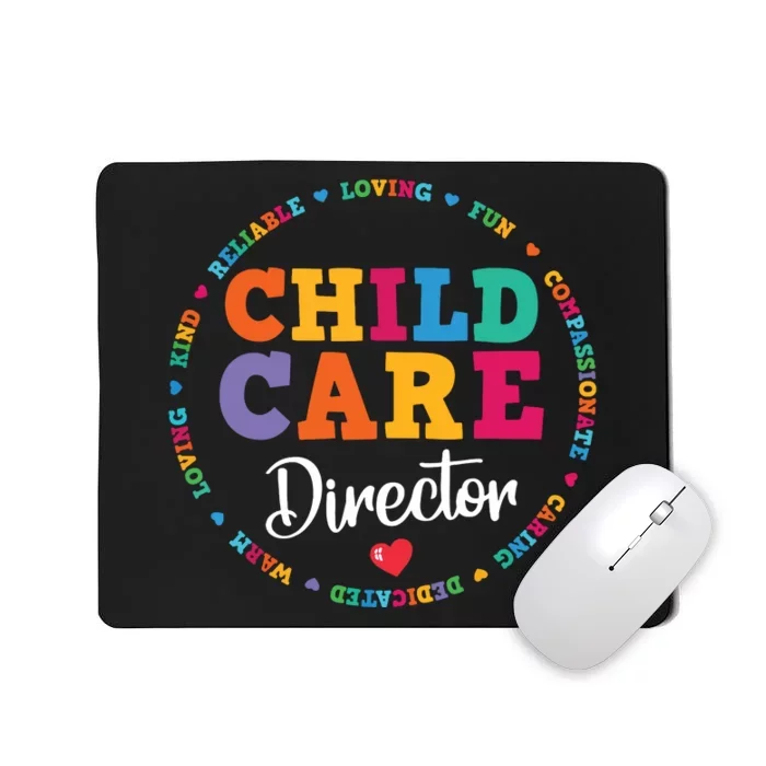 Childcare Director Daycare Crew School Provider Teacher Mousepad