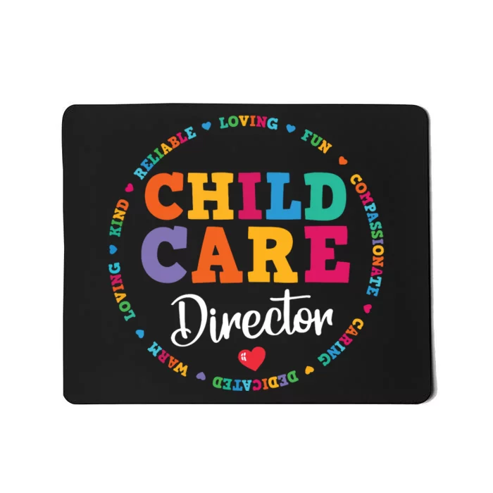 Childcare Director Daycare Crew School Provider Teacher Mousepad