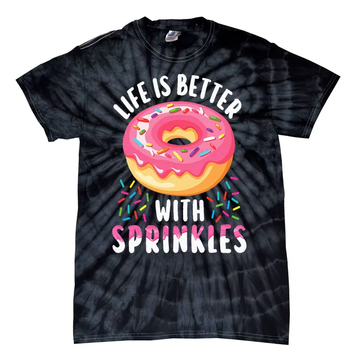 Cool Donut Design For Pastry Doughnut Donut Lover Tie-Dye T-Shirt