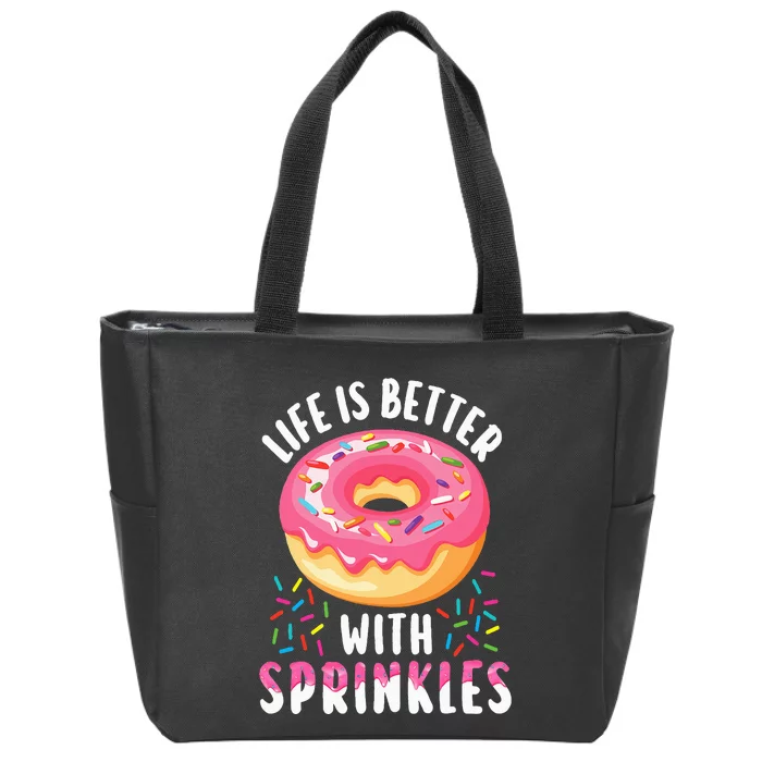 Cool Donut Design For Pastry Doughnut Donut Lover Zip Tote Bag