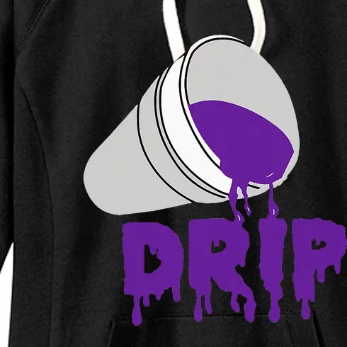 Codeine Dream Drip Purple Hip Hop Rap Social Media Women's Fleece Hoodie