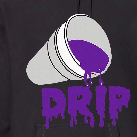 Codeine Dream Drip Purple Hip Hop Rap Social Media Premium Hoodie