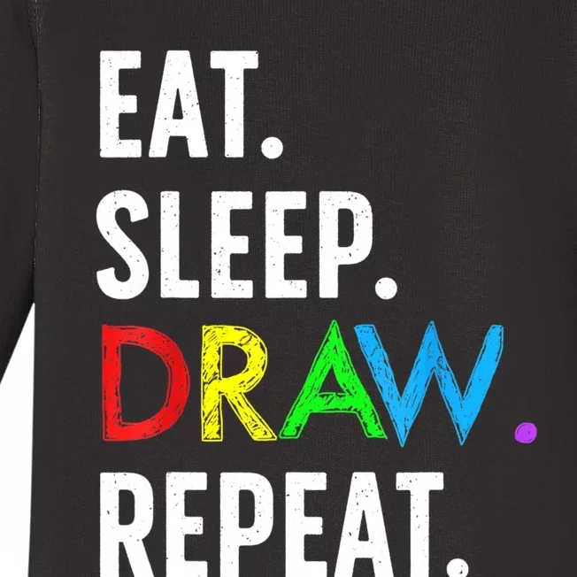 Cute Drawing Design For Men Women Sketch Artist Drawing Baby Long Sleeve Bodysuit