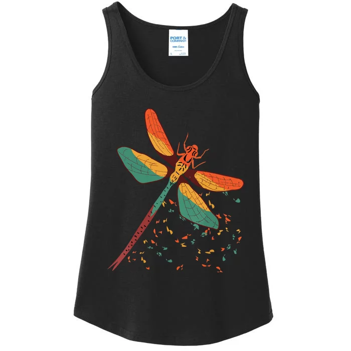 Cool Dragonfly Design For Insect Dragonfly Lovers Ladies Essential Tank