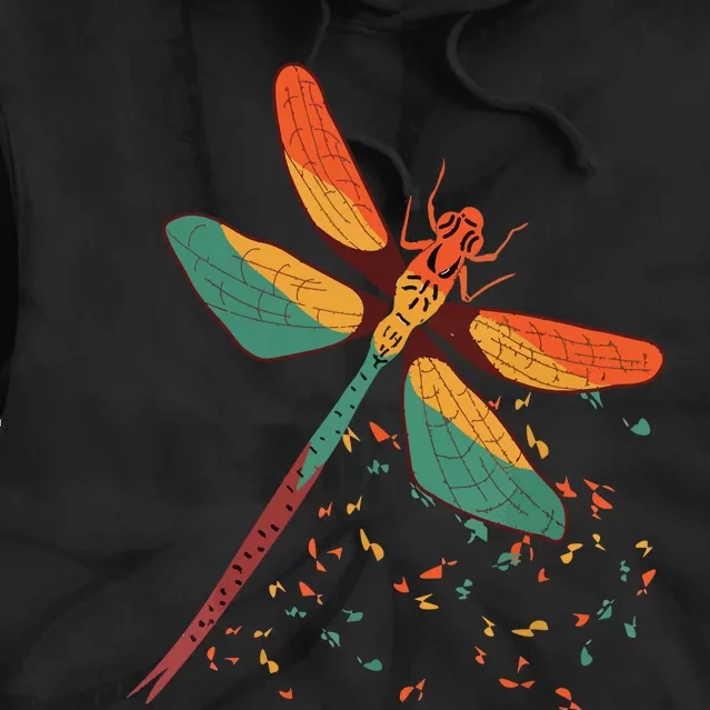 Cool Dragonfly Design For Insect Dragonfly Lovers Tie Dye Hoodie