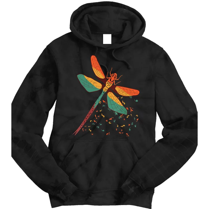 Cool Dragonfly Design For Insect Dragonfly Lovers Tie Dye Hoodie