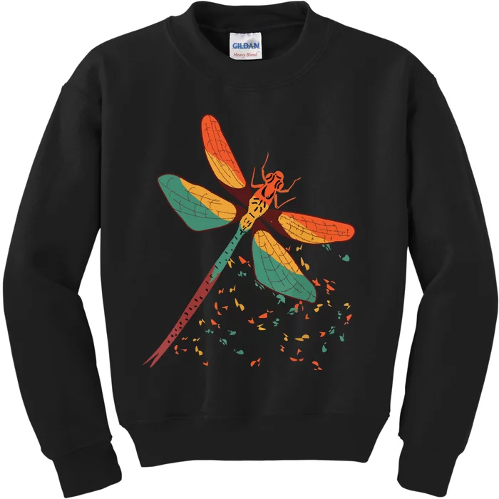 Cool Dragonfly Design For Insect Dragonfly Lovers Kids Sweatshirt