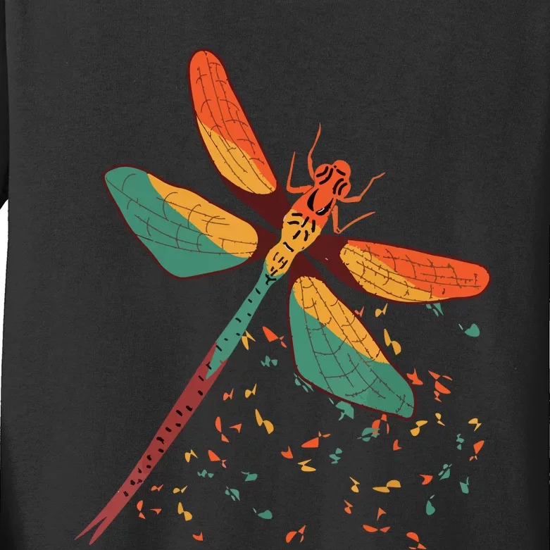 Cool Dragonfly Design For Insect Dragonfly Lovers Kids Long Sleeve Shirt