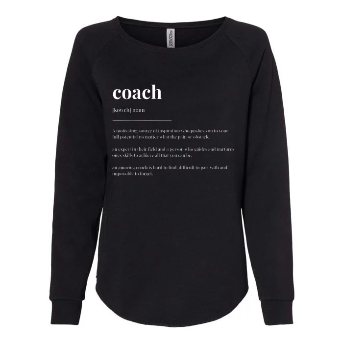 Coach Definition Dictionary Design Womens California Wash Sweatshirt