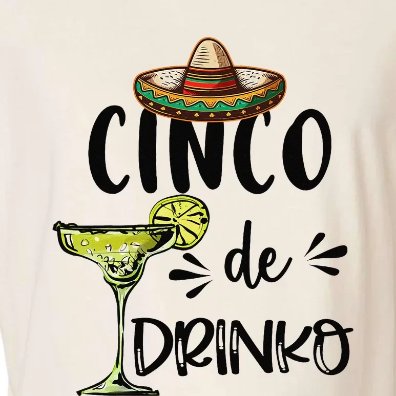 Cinco Drinko De Mayo Fiesta Squad Mexican Party 5 de mayo Garment-Dyed Women's Muscle Tee