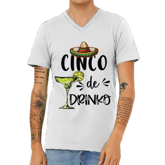 Cinco Drinko De Mayo Fiesta Squad Mexican Party 5 de mayo V-Neck T-Shirt