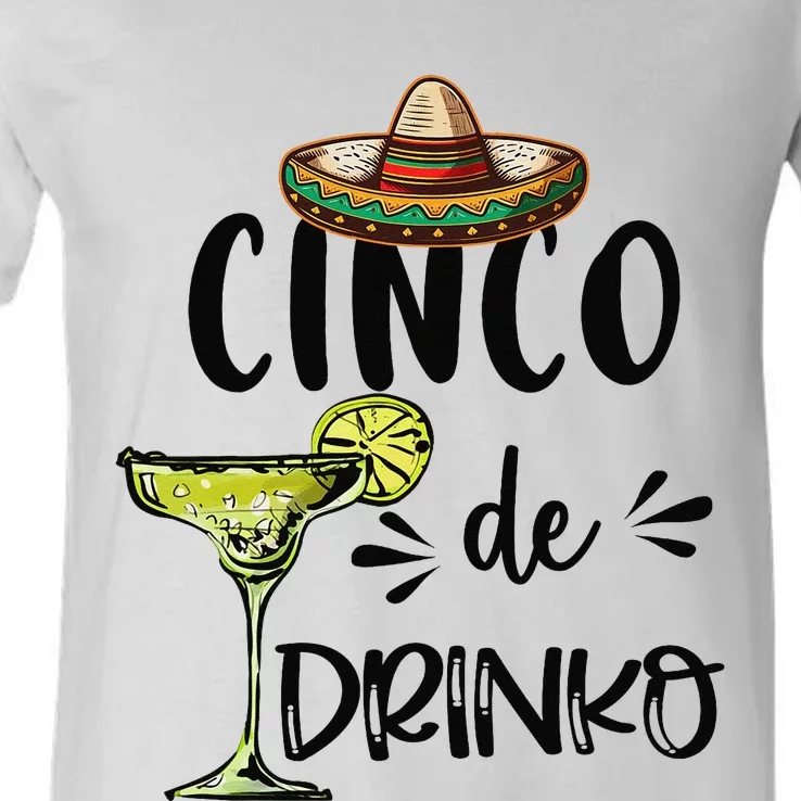 Cinco Drinko De Mayo Fiesta Squad Mexican Party 5 de mayo V-Neck T-Shirt