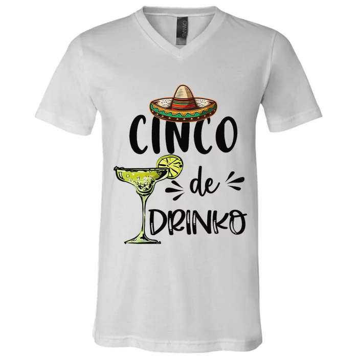 Cinco Drinko De Mayo Fiesta Squad Mexican Party 5 de mayo V-Neck T-Shirt