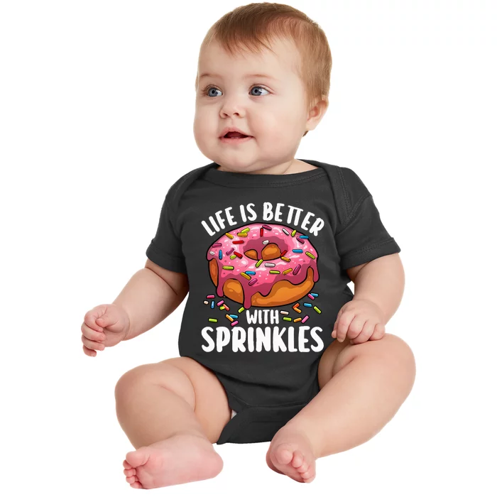 Cool Donut Design For Doughnut Donut Lover Baby Bodysuit