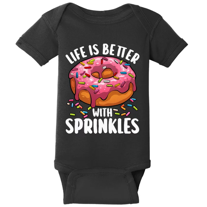 Cool Donut Design For Doughnut Donut Lover Baby Bodysuit