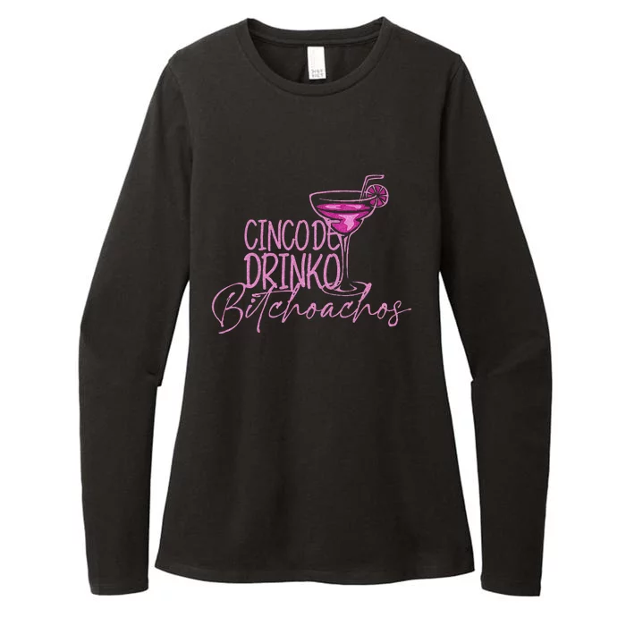 Cinco De Drinko Bitchachos Funny Cinco De Mayo Womens CVC Long Sleeve Shirt