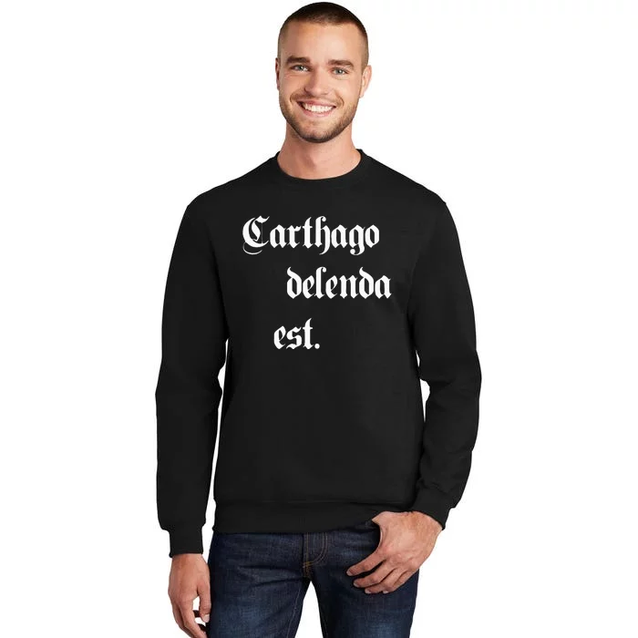 Carthago Delenda Est Tall Sweatshirt