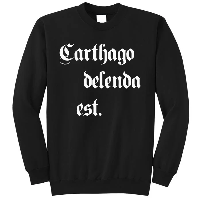 Carthago Delenda Est Tall Sweatshirt