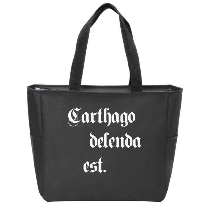 Carthago Delenda Est Zip Tote Bag