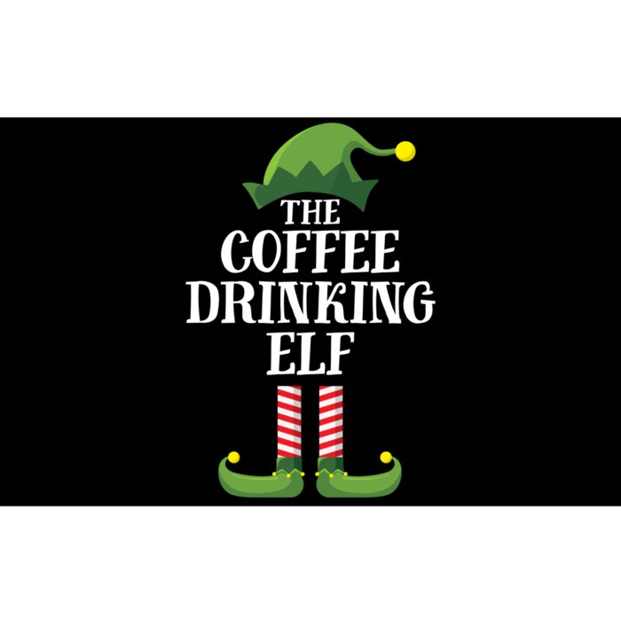 Coffee Drinking Elf Matching Family Group Christmas Party Bumper Sticker