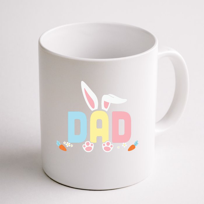 Cute Dad Easter Bunny Ears Father's Day Easter Day Front & Back Coffee Mug