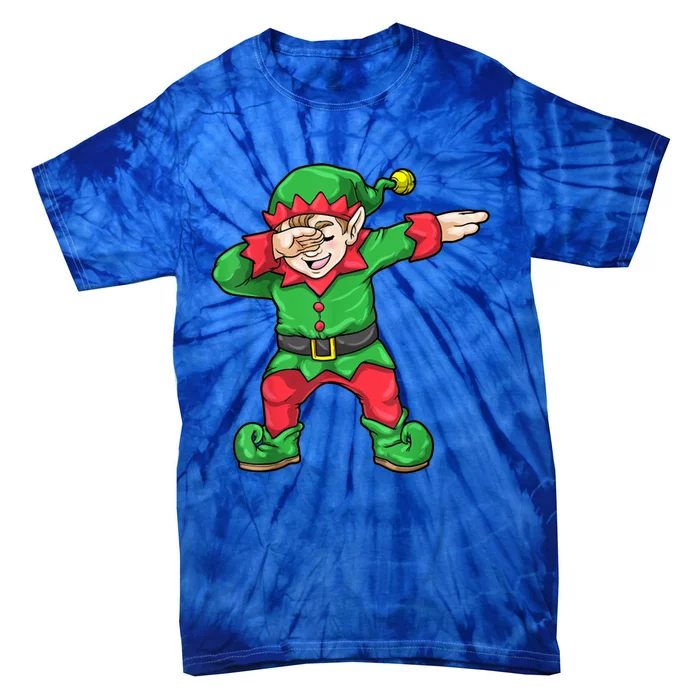 Christmas Dabbing Elf Squad Family Matching Xmas Great Gift Tie-Dye T-Shirt