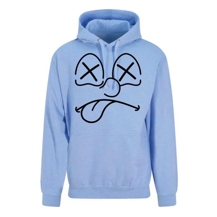 Cartoon Dead Eyes Face Unisex Surf Hoodie