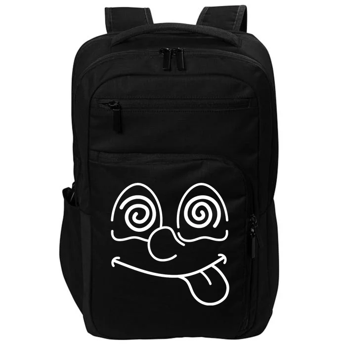 Cartoon Dizzy Eyes Face Impact Tech Backpack