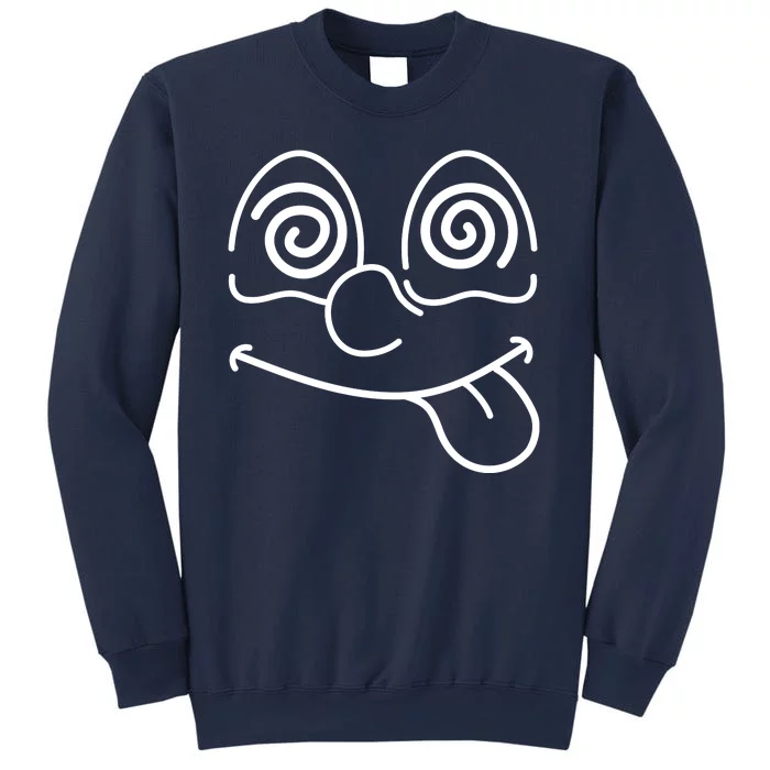 Cartoon Dizzy Eyes Face Sweatshirt