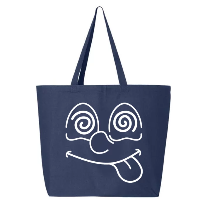 Cartoon Dizzy Eyes Face 25L Jumbo Tote