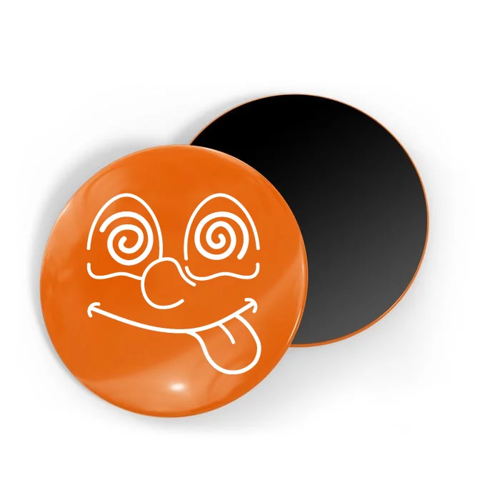 Cartoon Dizzy Eyes Face Magnet