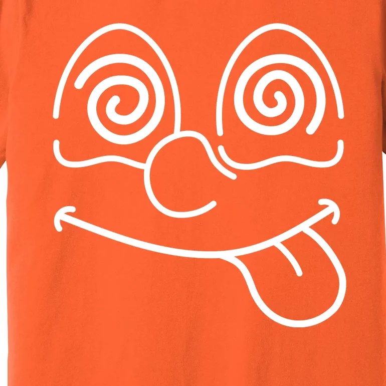 Cartoon Dizzy Eyes Face Premium T-Shirt