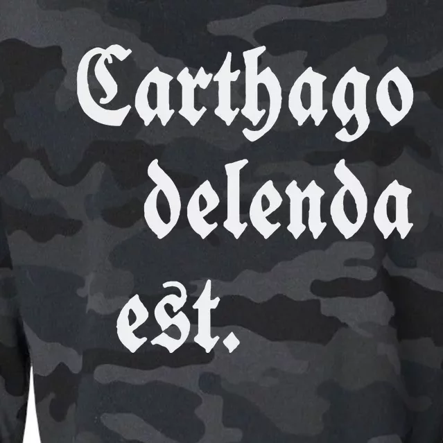 Carthago Delenda Est Cropped Pullover Crew