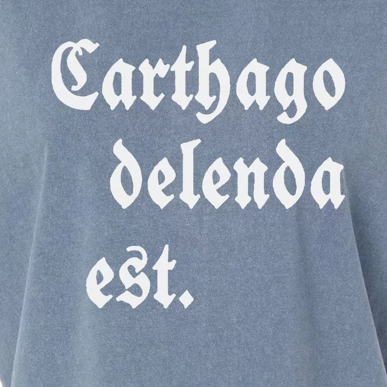 Carthago Delenda Est Garment-Dyed Women's Muscle Tee