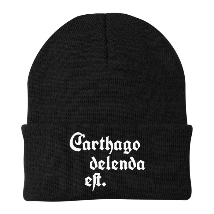 Carthago Delenda Est Knit Cap Winter Beanie