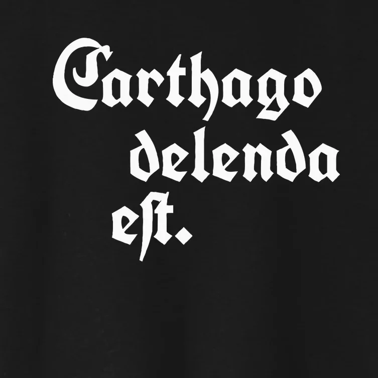 Carthago Delenda Est Women's Crop Top Tee