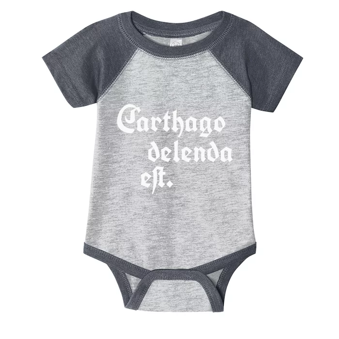 Carthago Delenda Est Infant Baby Jersey Bodysuit