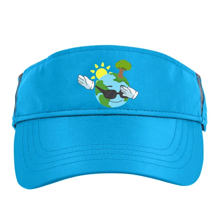 Cool Dabbing Earth Day For And Adult Drive Performance Visor