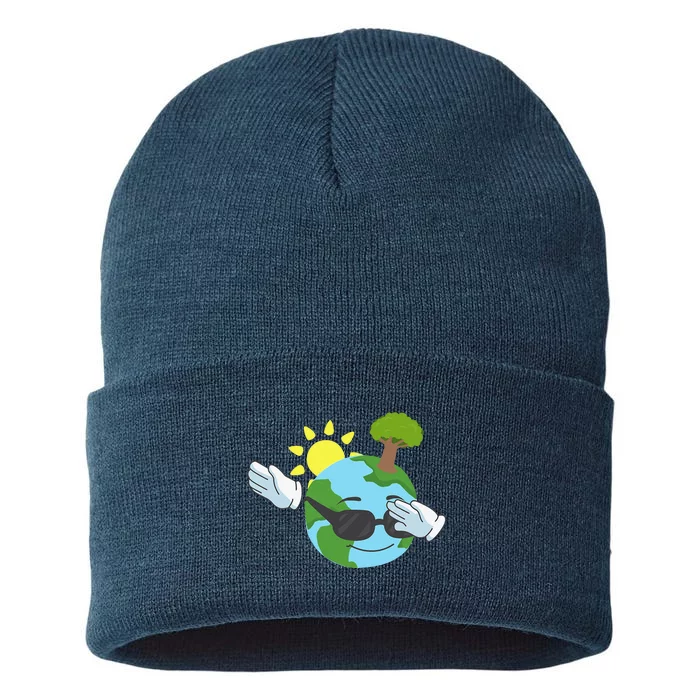 Cool Dabbing Earth Day For And Sustainable Knit Beanie