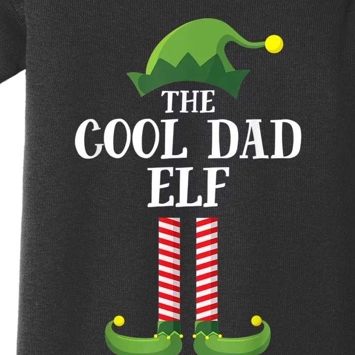 Cool Dad Elf Matching Family Group Christmas Party Baby Bodysuit