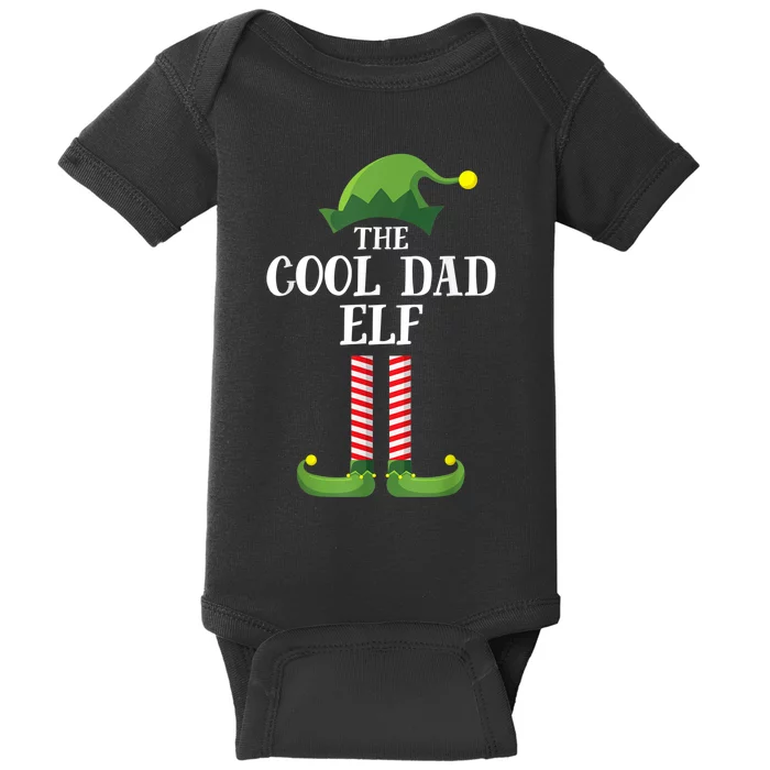 Cool Dad Elf Matching Family Group Christmas Party Baby Bodysuit