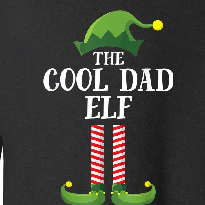 Cool Dad Elf Matching Family Group Christmas Party Toddler Sweatshirt