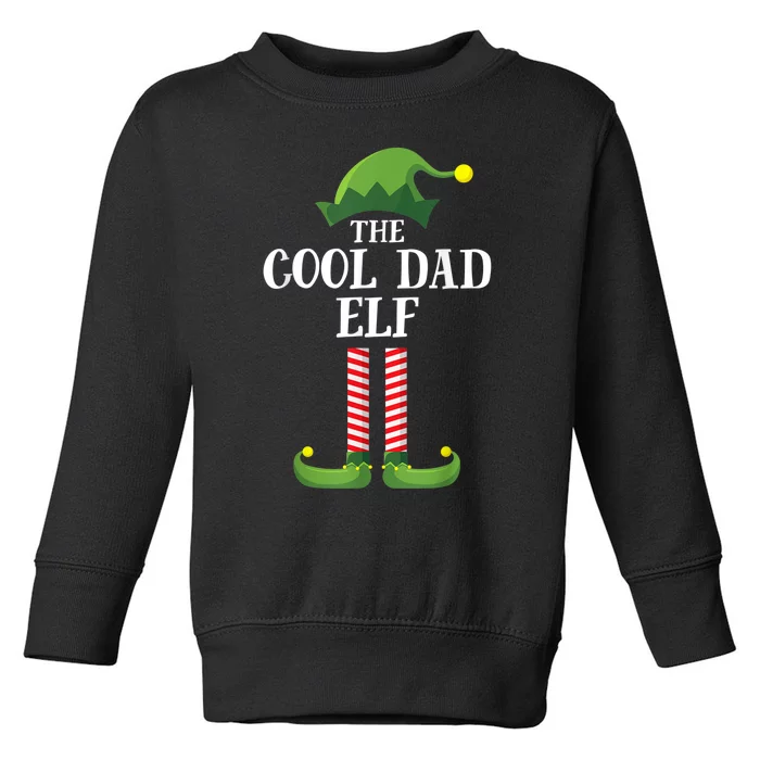 Cool Dad Elf Matching Family Group Christmas Party Toddler Sweatshirt