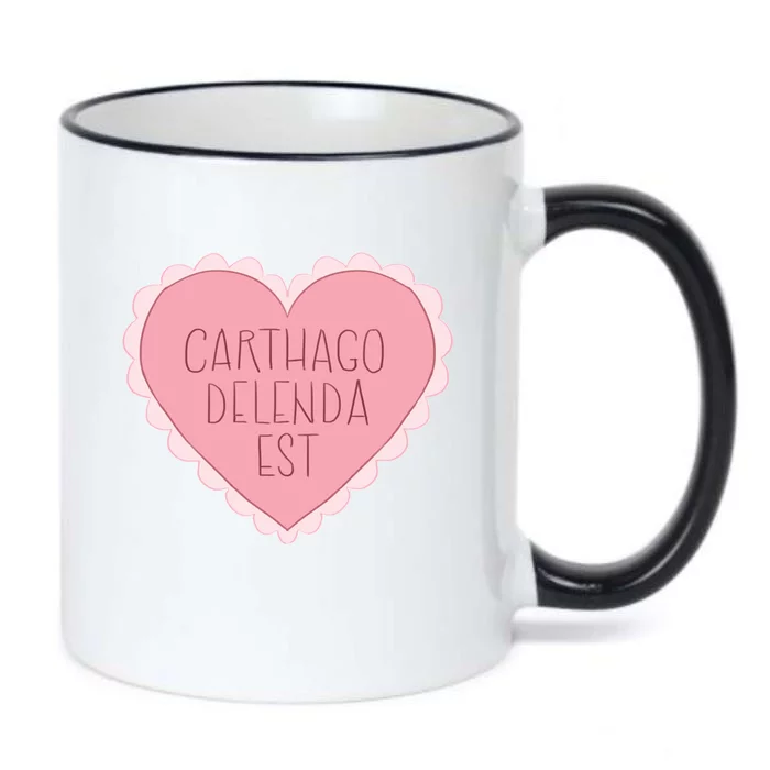 Carthago Delenda Est Valentine Black Color Changing Mug