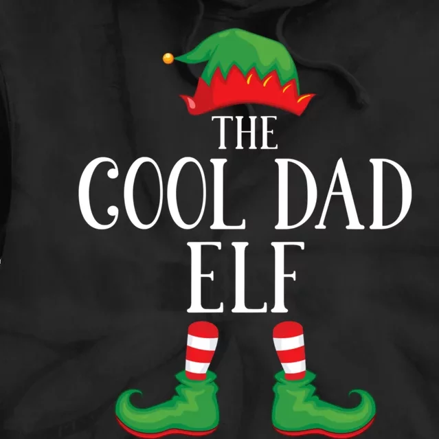 Cool Dad Elf Matching Group Xmas Funny Family Christmas Tie Dye Hoodie