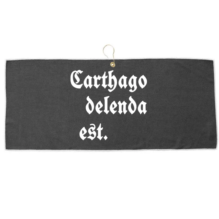 Carthago Delenda Est Large Microfiber Waffle Golf Towel